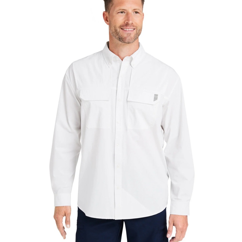 HUK Creekbed Long Sleeve Shirt Men's Size XL‎